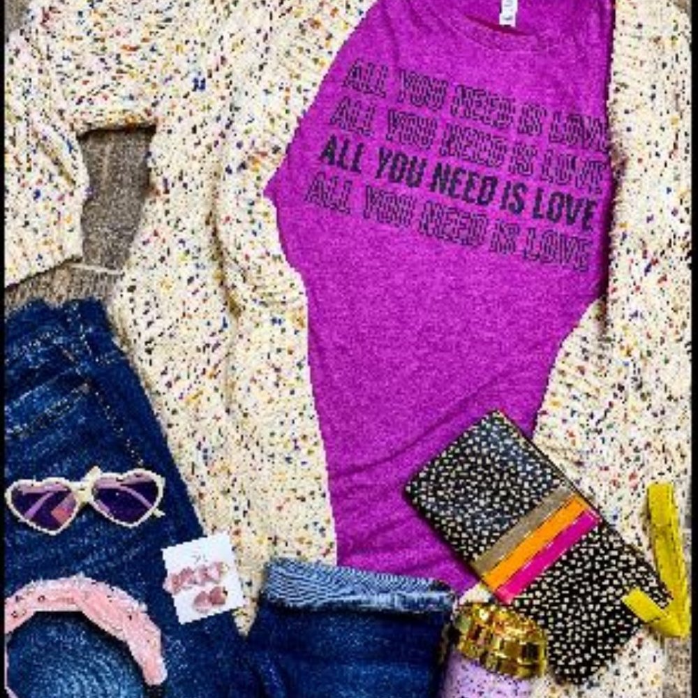 ALL YOU NEED IS LOVE graphic tee